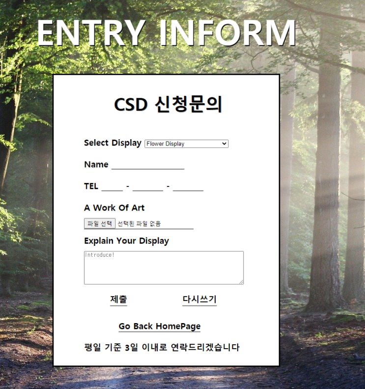  웹 개발 5Day - 웹 초안 완성....?