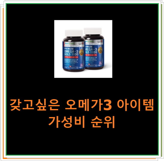 갖고싶은 오메가3 아이템 가성비 순위 갖고싶은 오메가3 아이템 가성비 순위
