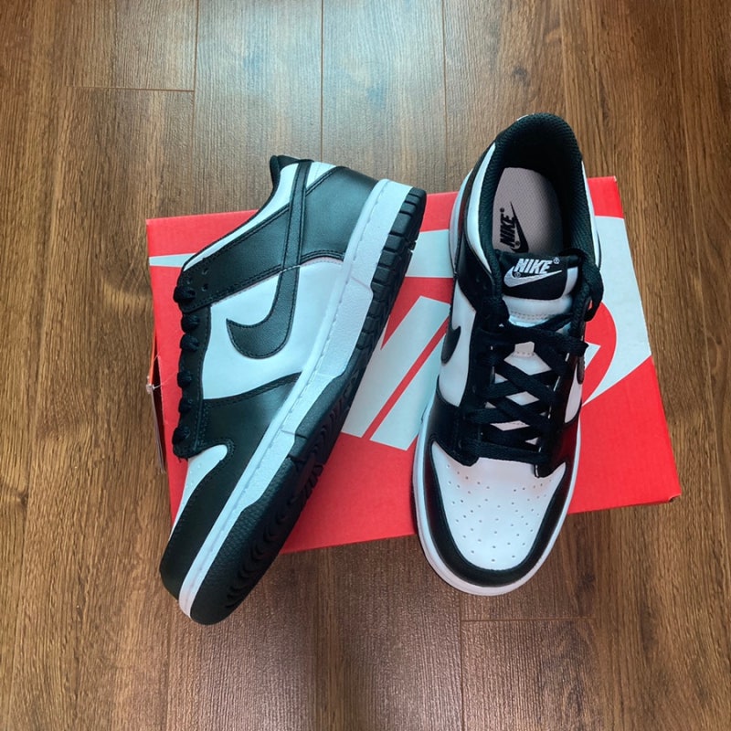 <나이키 덩크 로우 실착 후기> : 나이키 덩크 로우 레트로 블랙 Nike Dunk Low Black 깔끔하니 기본....