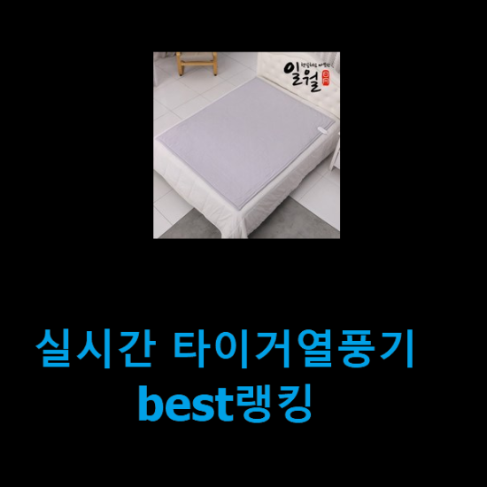 실시간 타이거열풍기 best랭킹