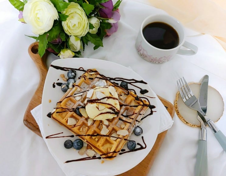  집에서 와플 만드는법 길거리 보다 맛있게 만들기