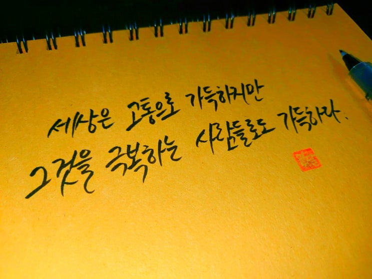  헬렌 켈러 명언 손글씨 모음
