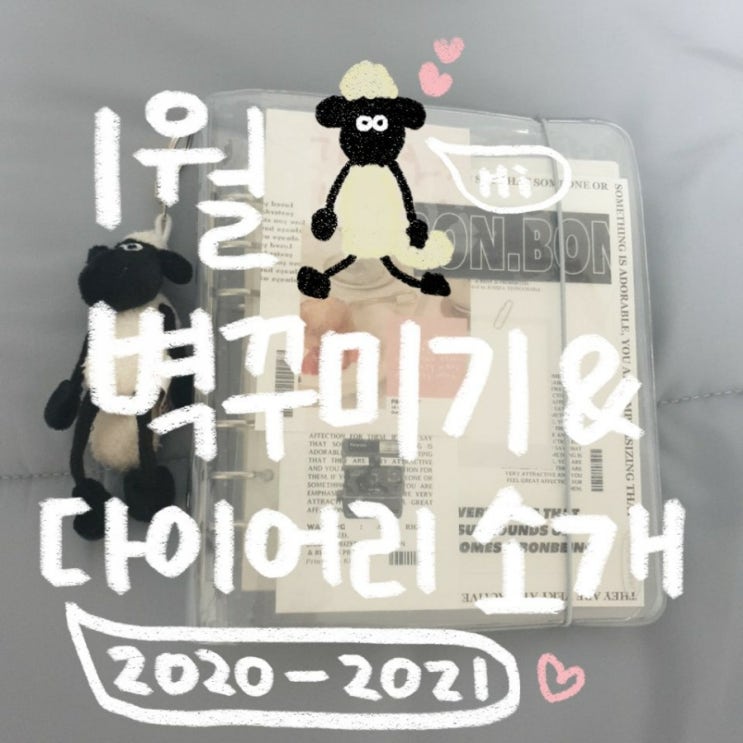  [다꾸일상] 1월 벽꾸미기 & 2020-2021  다이어리 소개 (+내돈내산)