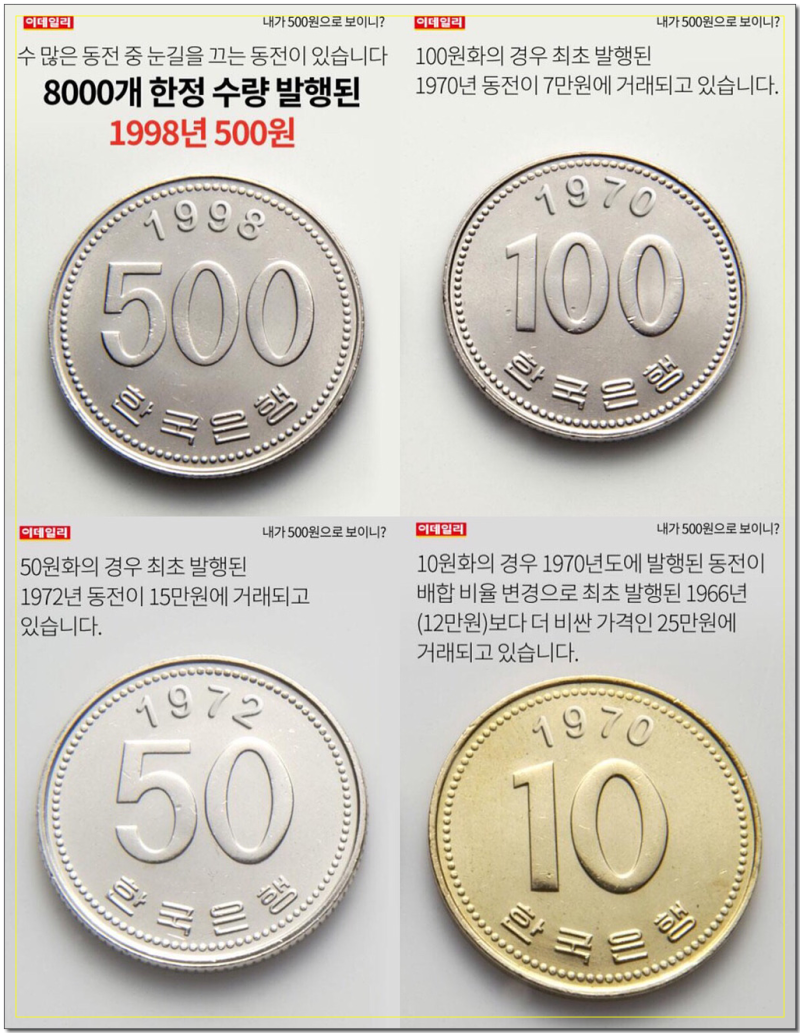 팔면 돈 되는 희귀동전 + 거래소 : 네이버 블로그