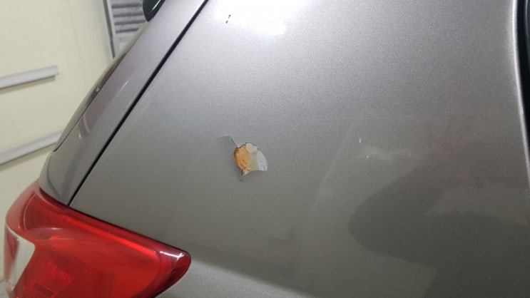  부산자동차외형복원 스포티지R 휀다 벗겨진 도색  녹제거는 이렇게 해요!