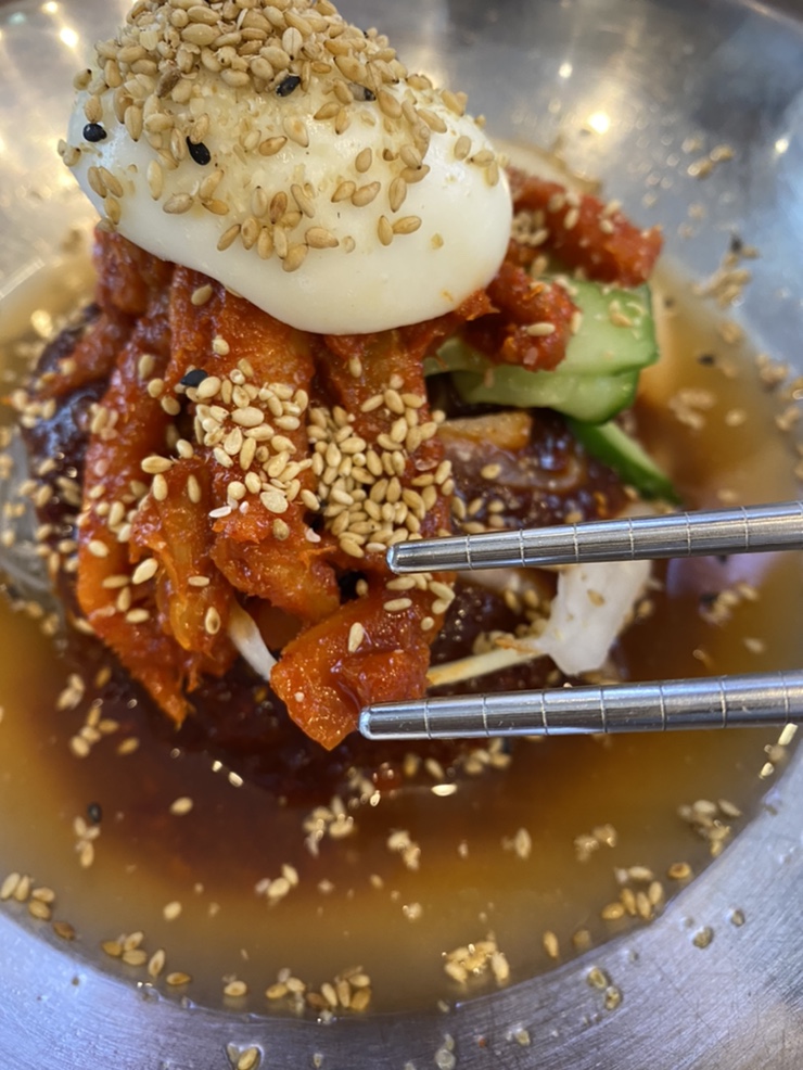  스타필드하남 맛집: 속초 코다리 냉면,신세계백화점 지하1층 위치