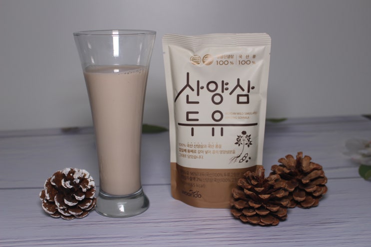 달지않고 고소한 건강한두유추천 우리두 산양삼 두유