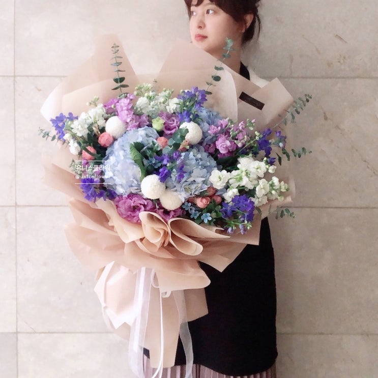 [<b>유니스</b>플라워]하늘하늘... 여자친구100일,<b>1주년</b>기념, 자이언트... 