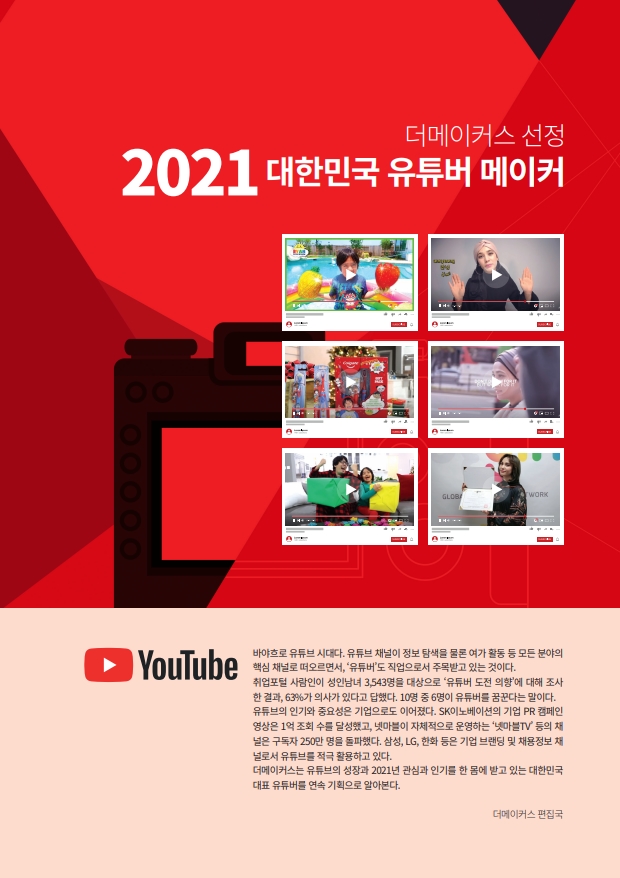  더 메이커스(The Makers) 선정 '2021 대한민국 유튜버 메이커'