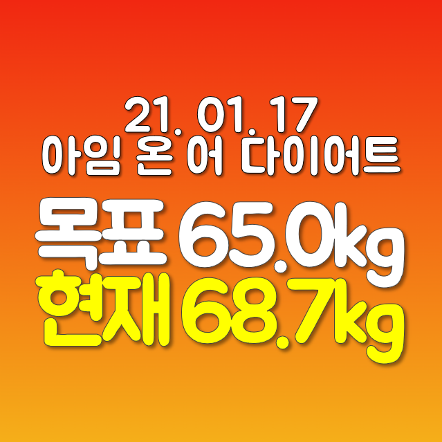 다이어트! 지독하리만치 고독한 내 자신과의 승부