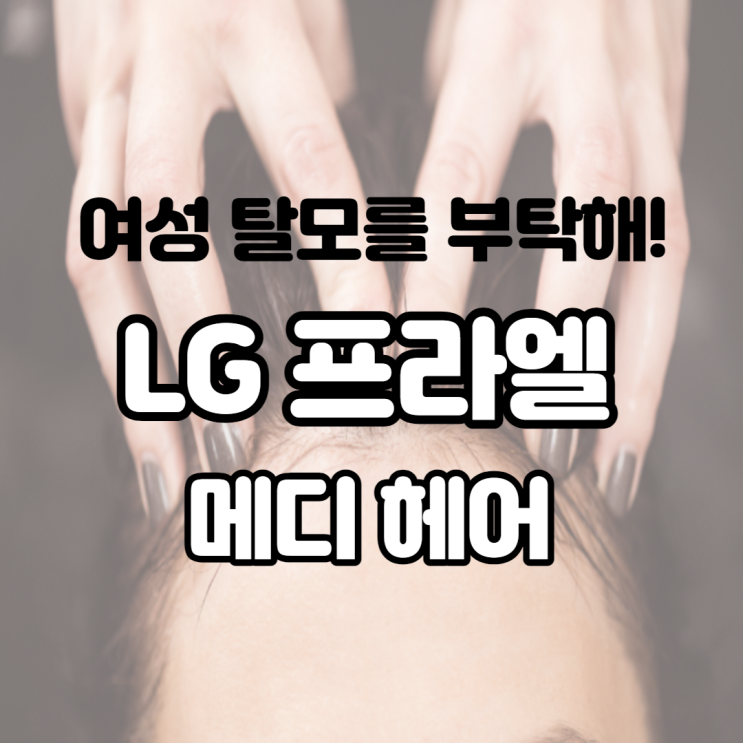  엘지 프라엘 메디 헤어 HGN2V  여성 탈모를 부탁해 초음파 클렌저도 무료로 받았어요