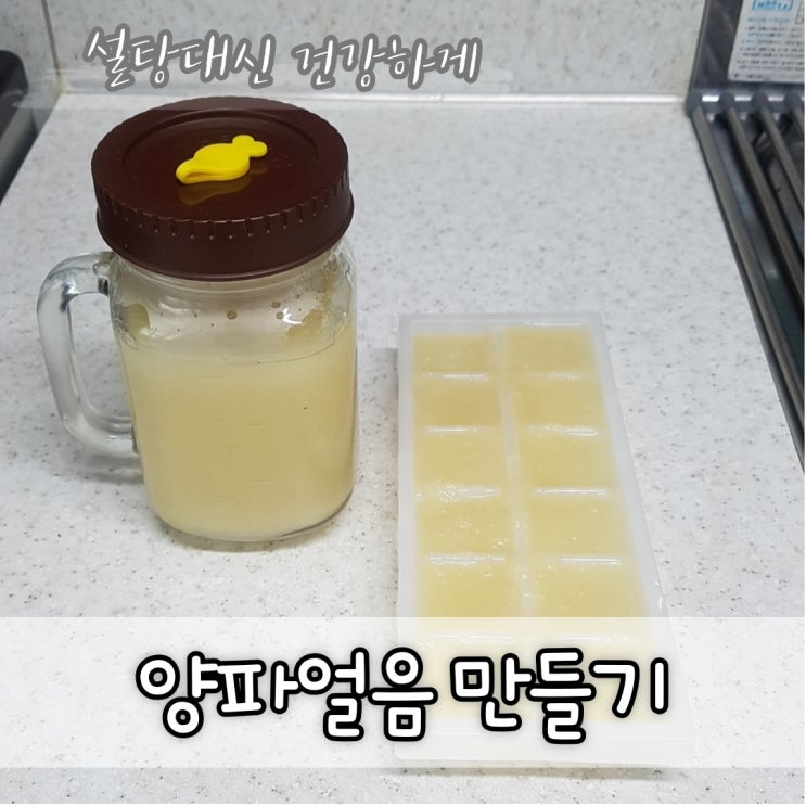  설탕 대신 건강하게 양파 얼음 만들기!