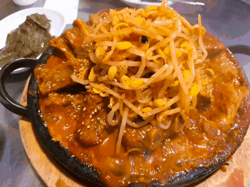  등갈비달인 모란 본점*매운 김치 모란등갈비 맛집