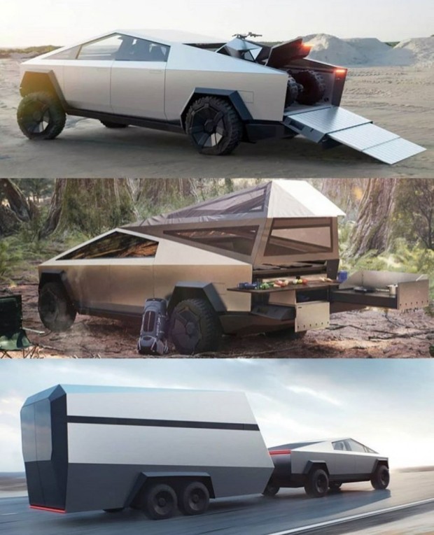 '테슬라' 신박한 디자인의 '사이버트럭' 캠핑카 옵션까지? 제대로 분석해 보자