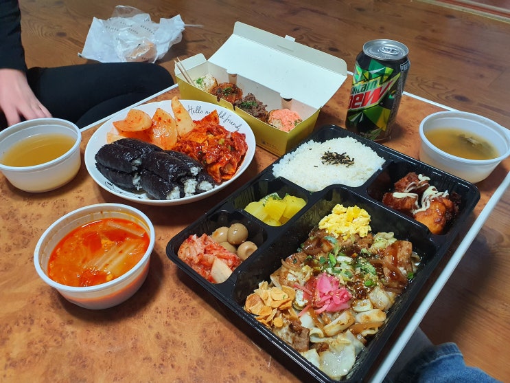 [일광맛집] 바른손충무김밥&바른유부 일광신도시점 포장 후기