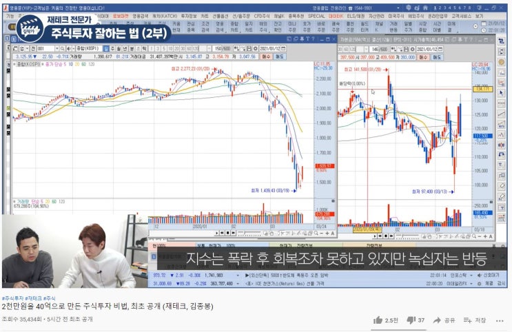  [주식공부] 주식투자 하는 법 - 대장주 / feat 김종봉 김작가tv