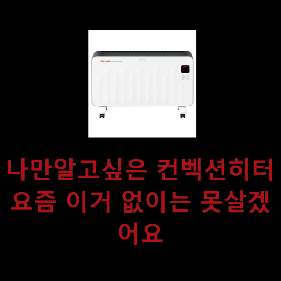 나만알고싶은 컨벡션히터 요즘 이거 없이는 못살겠어요 나만알고싶은 컨벡션히터 요즘 이거 없이는 못살겠어요