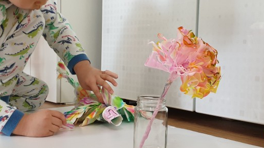  크로마토그래피 : 꽃과 새 만들기 (동화 '꽁지 닷발 주둥이 닷발')