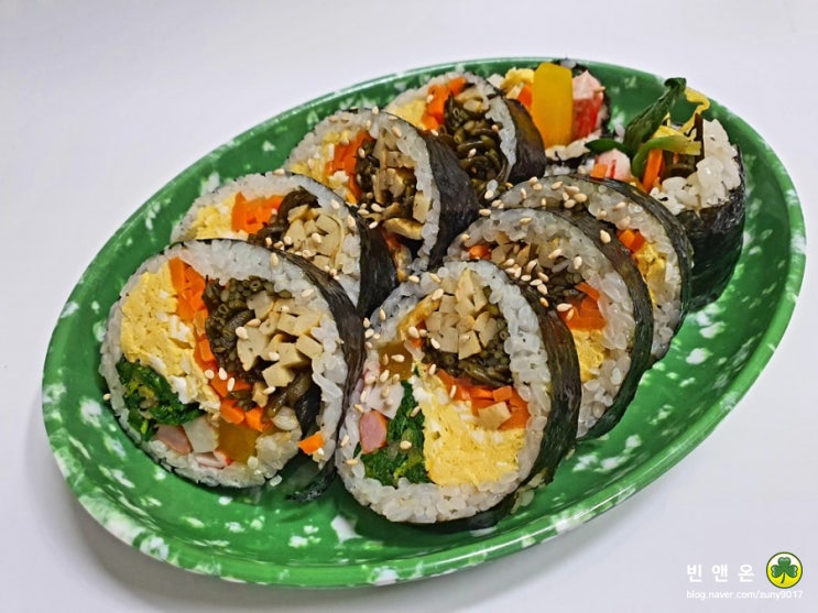  톳김밥 만들면서 톳 데치기와 효능까지