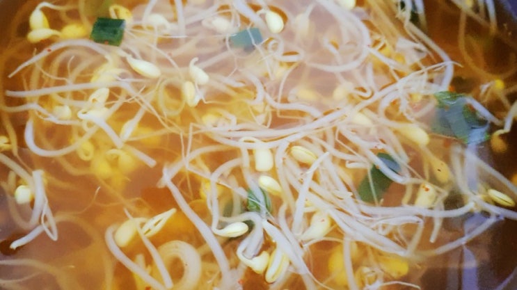  간단한 국요리, 매콤한 쉬운요리 콩나물국 끓이는법! 쉽게 따라해보세요.