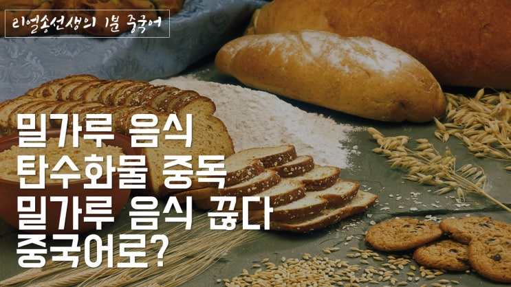  [1분 중국어] 밀가루음식/ 밀가루음식 끊다/ 탄수화물 중독 중국어로?