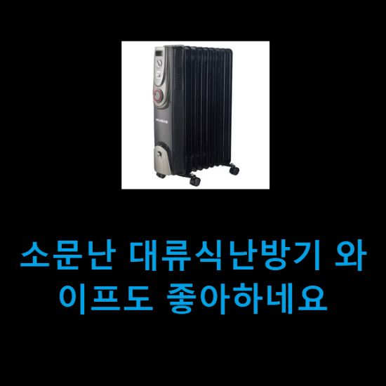 소문난 대류식난방기 와이프도 좋아하네요 소문난 대류식난방기 와이프도 좋아하네요