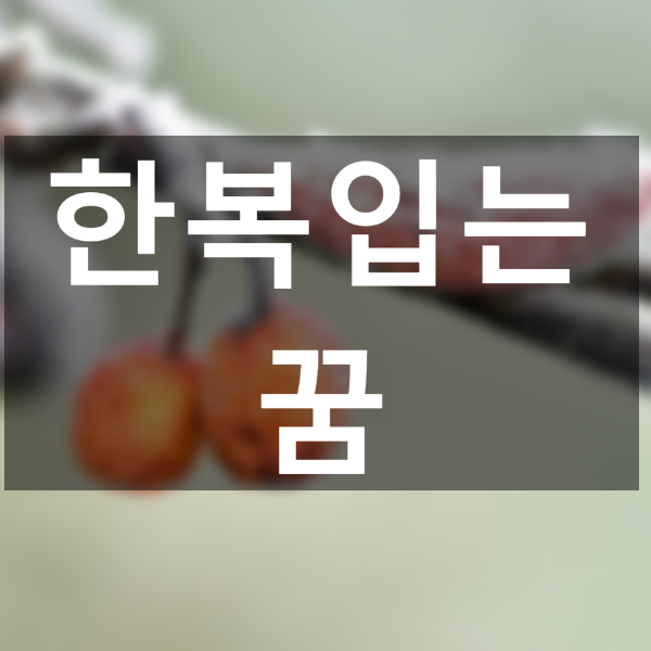  한복입는꿈, 한복 꿈 어떠한 뜻이 있을까?
