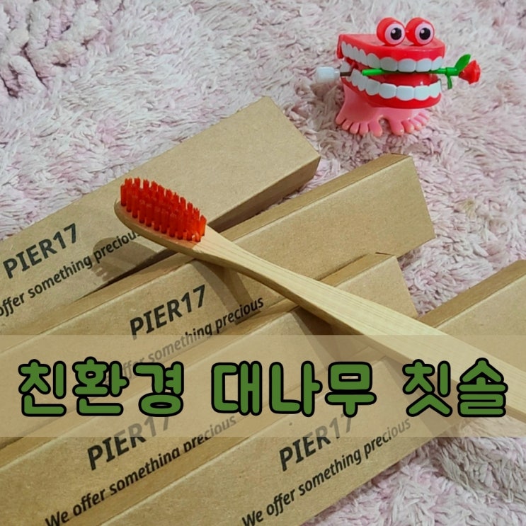  대나무칫솔 피어17 , 환경보호를 위해 친환경 제품 사용하기