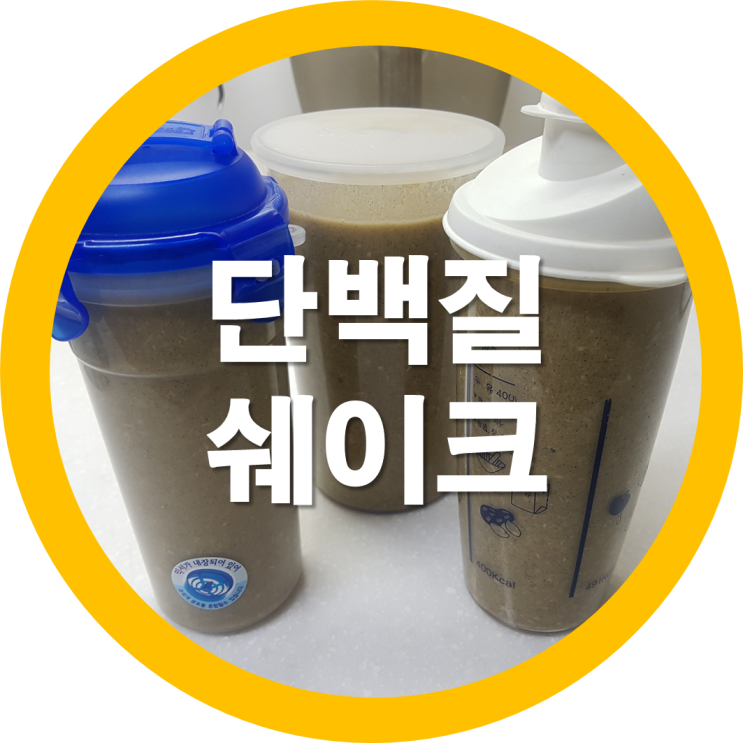  뱃살다이어트엔 단백질쉐이크 집에서 간단히 만들어먹어요