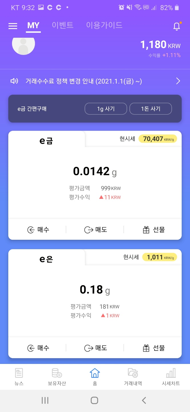  [정보공유] 금시세어플 센골드로 금과 은에 투자하는 앱테크, 디지털화 된 금과 은에 투자하는 금투자 어플, 머니트리로 포인트 금테크