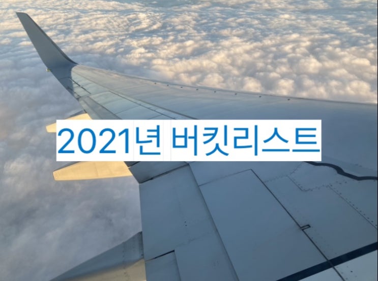 2021년 버킷리스트 2021년 버킷리스트