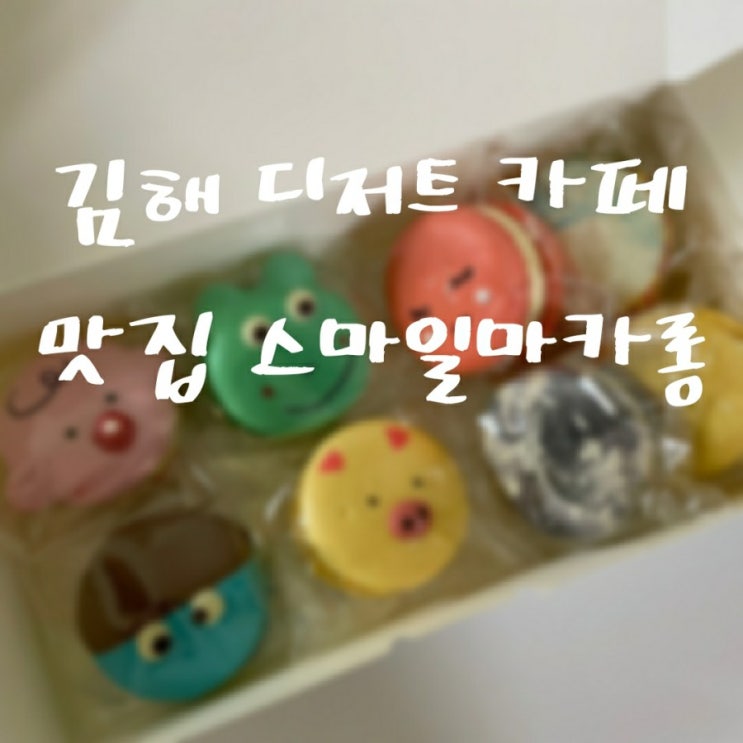  김해 디저트 카페 맛집 스마일마카롱 쫀득한 뚱카롱