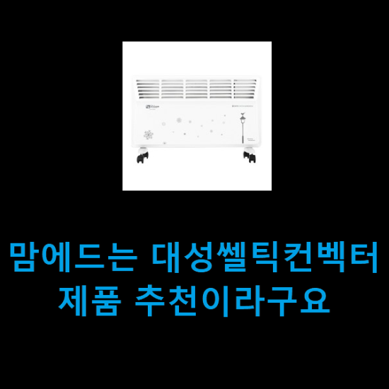 맘에드는 대성쎌틱컨벡터 제품 추천이라구요 맘에드는 대성쎌틱컨벡터 제품 추천이라구요