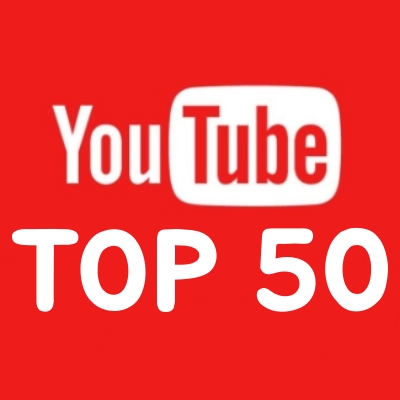 유튜브 순위 50위, 구독자 랭킹 50위, Youtube Ranking 2021 Top 50 - 2021년 1월 기준