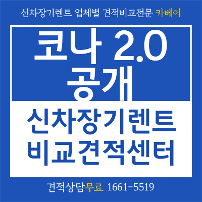  코나 2.0 가솔린 출시! 장기렌트와 리스 차이점 확인하기