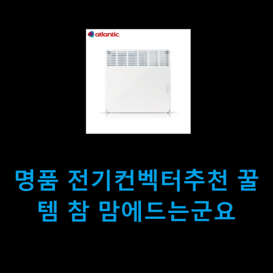 명품 전기컨벡터추천 꿀템 참 맘에드는군요