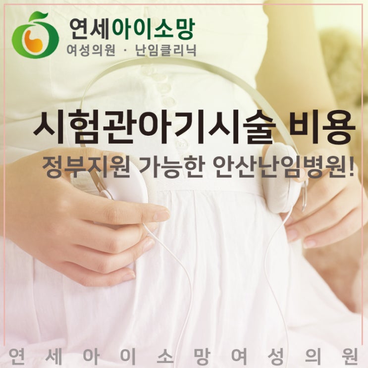  시험관아기시술 비용, 정부지원 가능한 안산난임병원!
