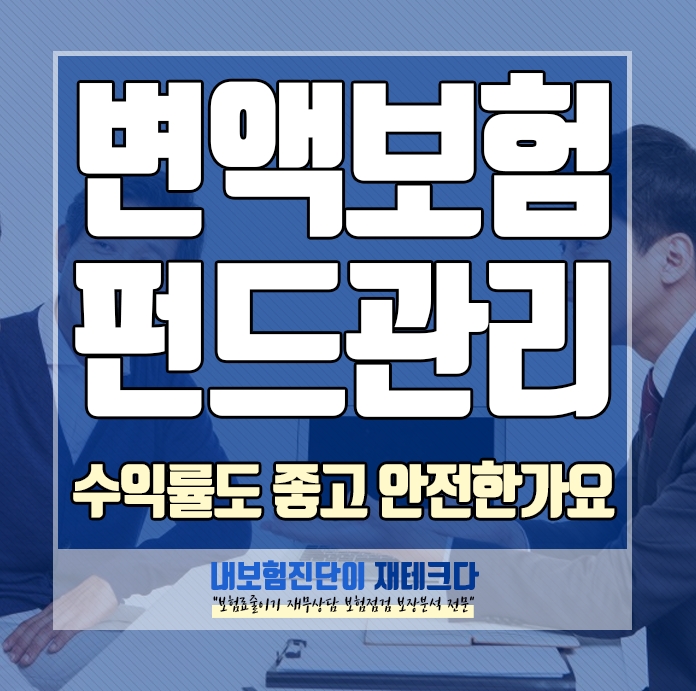  변액보험 수익률 관리 펀드관리 자산운용옵션이 뭔가요?