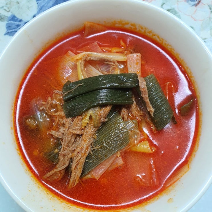  [검단 맛집] 포장해서 즐기는 육대장 육칼면