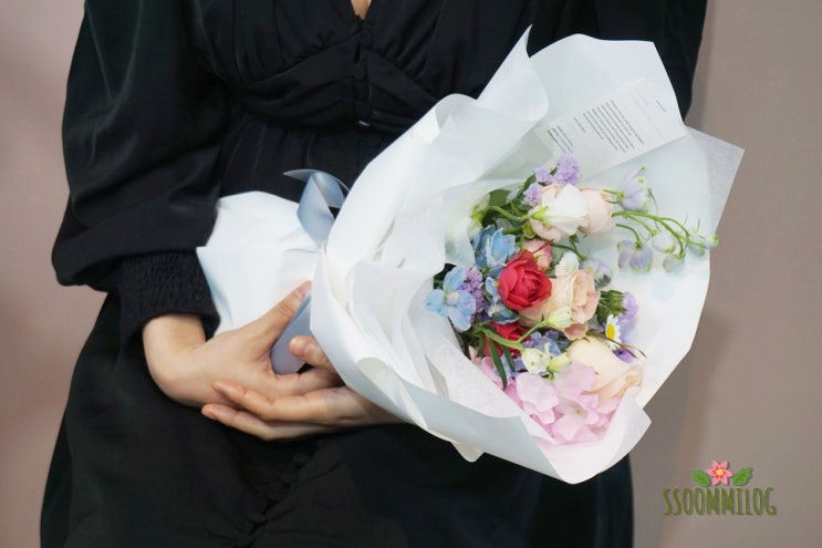  고잔동꽃집 미니꽃 꽃다발 선물했어요