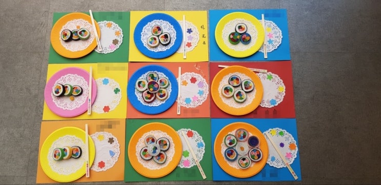  더행복한요양생활 - 김밥모형, 빨래널기, 어항꾸미기