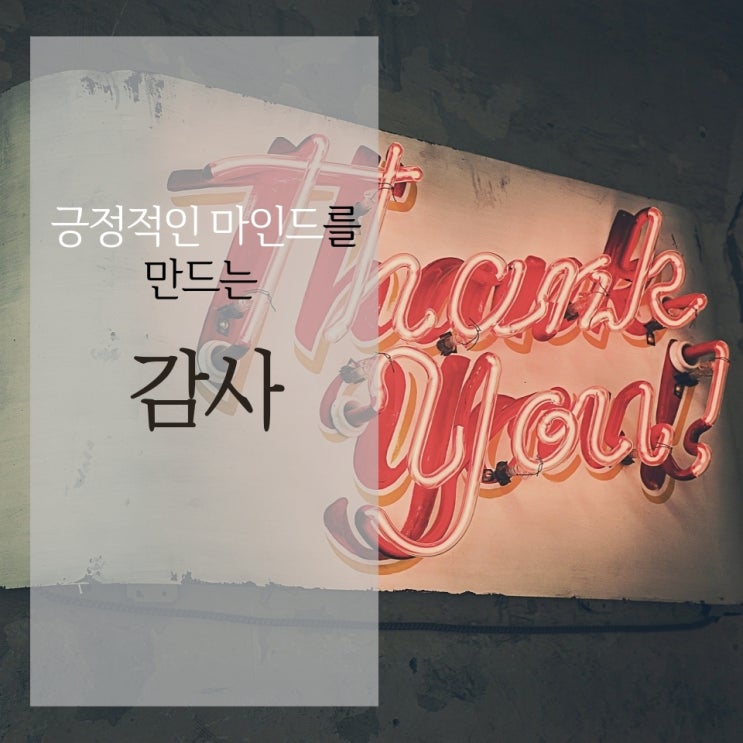  감사일기를 왜 쓰는 건데?