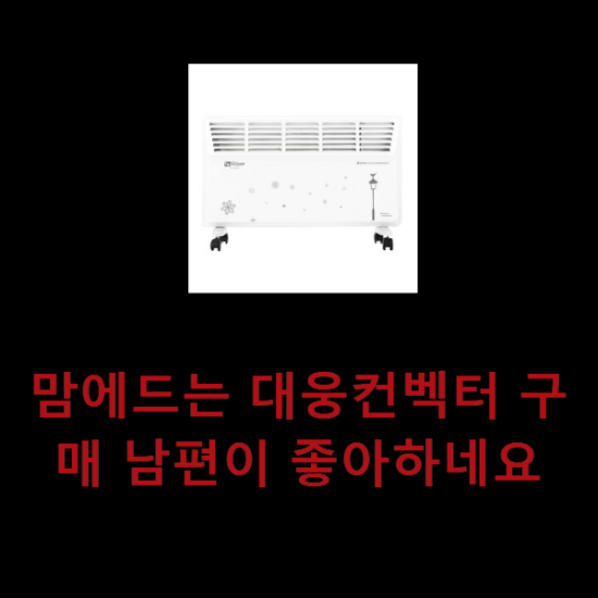 맘에드는 대웅컨벡터 구매 남편이 좋아하네요 맘에드는 대웅컨벡터 구매 남편이 좋아하네요