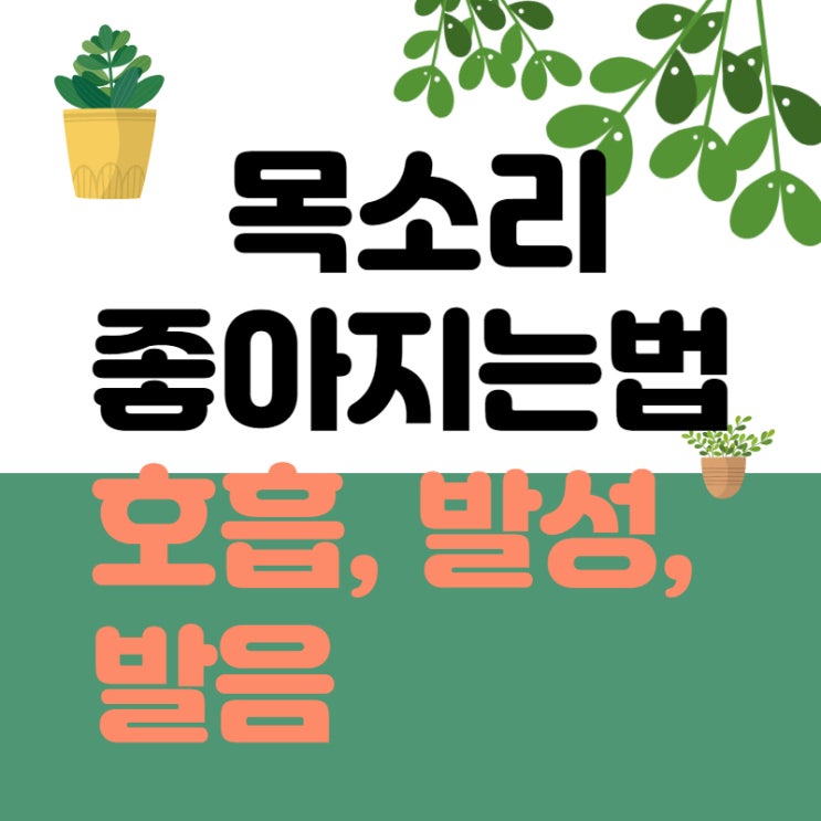  목소리 좋아지는법, 신뢰감과 전달력 호감가는 중저음소리(2강)