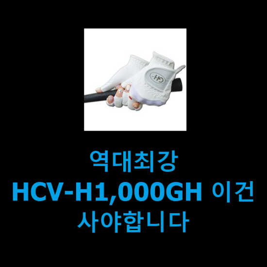 역대최강 HCV-H1,000GH 이건 사야합니다