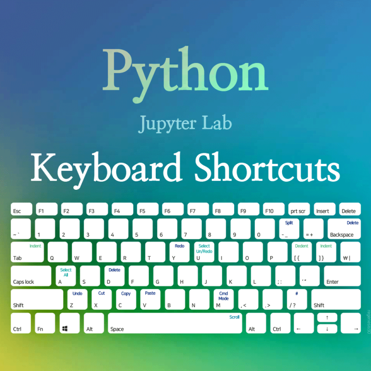 [Python/JupyterLab] 주피터랩 기본 단축키 정리 (Keyboard Shortcuts)