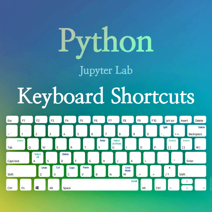  [Python/JupyterLab] 주피터랩 기본 단축키 정리 (Keyboard Shortcuts)