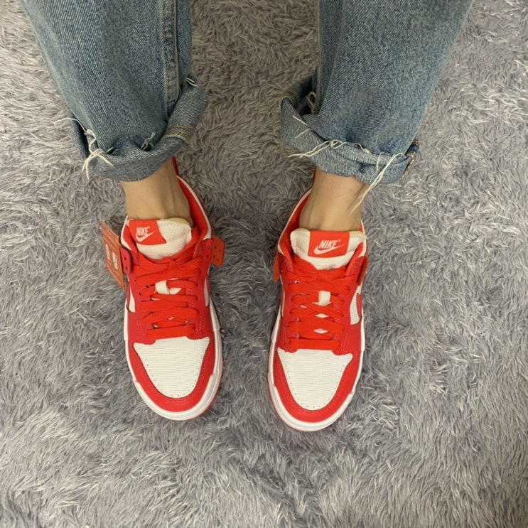  나이키(nike) 드로우 덩크 로우 디스럽트 사이렌 레드 나이키우먼 구입기