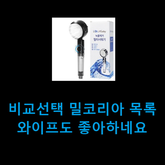 비교선택 밀코리아 목록 와이프도 좋아하네요