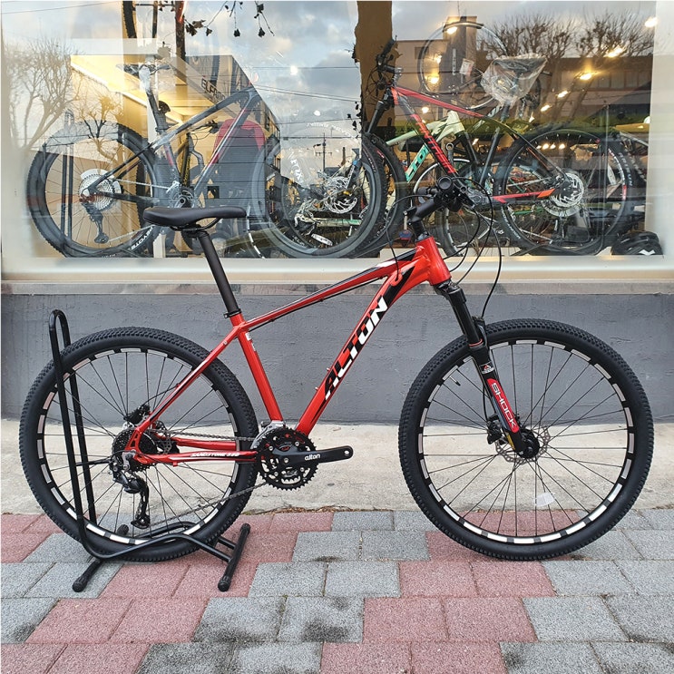  2021년 알톤 27.5 샌드스톤 3.5D 27단 MTB 자전거 투어니 시마노 리모트 락아웃 알투스 추천